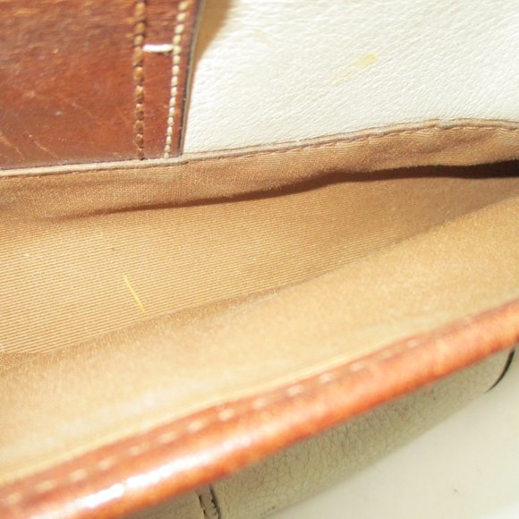 *COACH Beige and Brown Leather Hampton Hobo Shoulder Bag - Picture 8 of 12